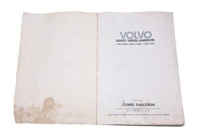 Clymer A-220 Volvo 122S Series P1800 Service Repair Handbook