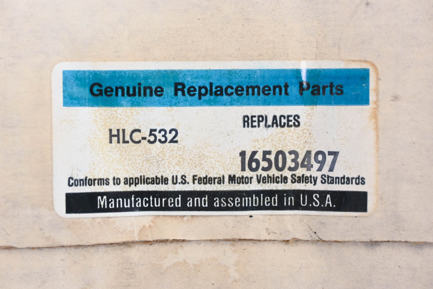 Aftermarket 16503497, HLC-532 Sylvania Halogen Headlamp NOS