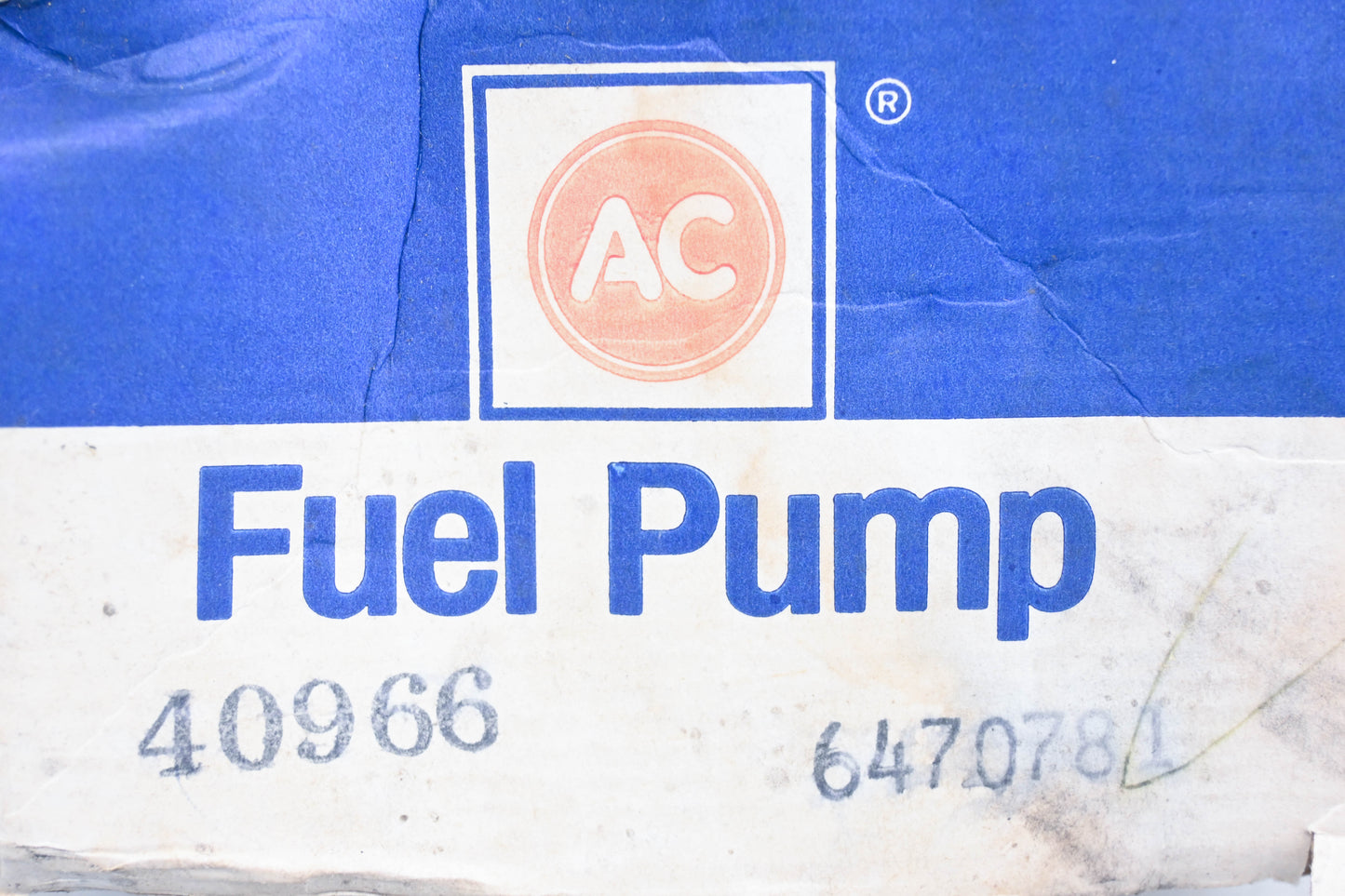 AC 40966, 6470781 Fuel Pump Assembly NOS
