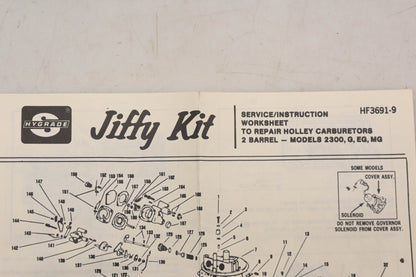 Hygrade 623 Holley 2-Barrel 2300 G EG MG Carburetor Repair Kit NOS