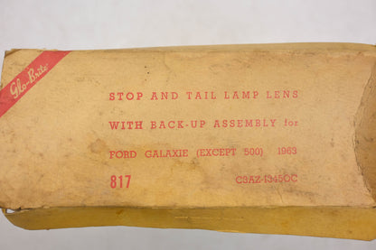 Glo-Brite 817, C3AZ-1345OC, TMC-2200 Red Taillight Lens NOS