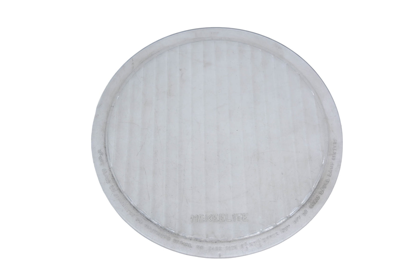 McKee 2482 Clear Glass 8-5/8" x 7-5/8" Headlamp Lens NOS