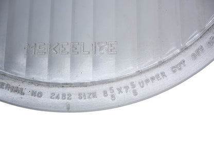 McKee 2482 Clear Glass 8-5/8" x 7-5/8" Headlamp Lens NOS
