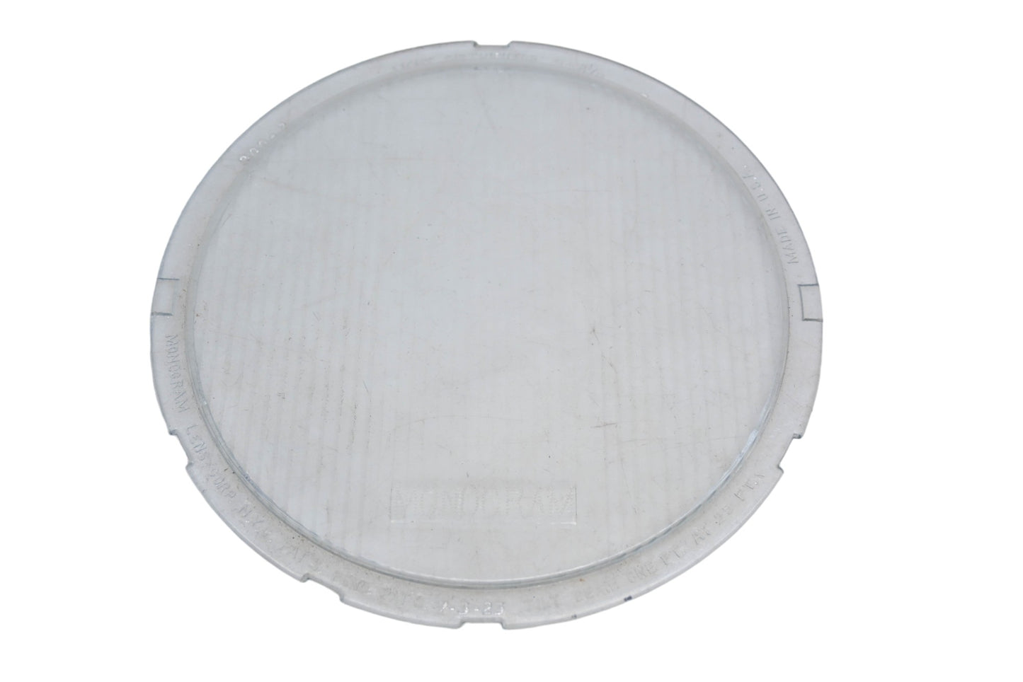 Monogram 900-2 Clear Glass 9" x 8-1/16" Headlamp Lens NOS