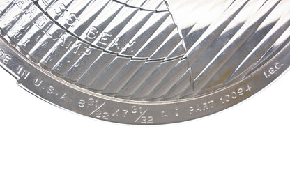 C.M. Hall Lamp Company 10094 Clear Glass 8-31/32" x 7-31/32" #1110 Headlamp Lens NOS