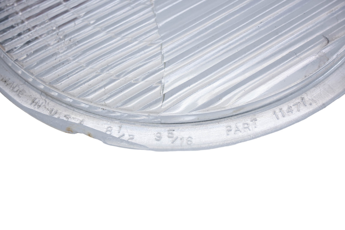 C.M. Hall Lamp Company 11471 Clear Glass 8-1/2" x 9-5/16" #1110 Headlamp Lens NOS