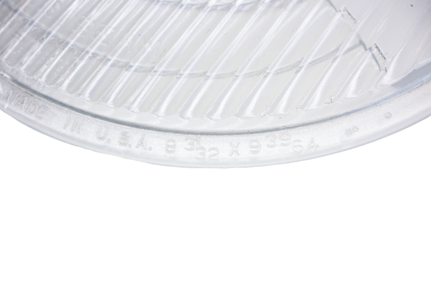 C.M. Hall Lamp Company 10096 Clear Glass 8-3/32" x 9-39/64" #1110 Headlamp Lens NOS