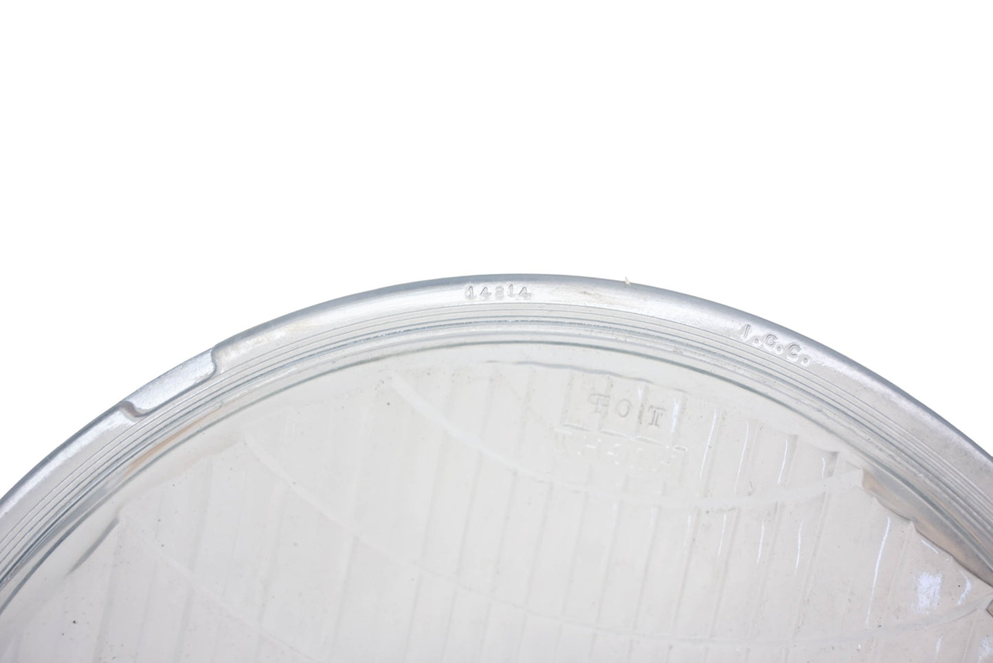 C.M. Hall Lamp Company 14814 Clear Glass 7-15/16" Domed Headlamp Lens NOS