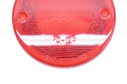 Do-Ray FO-123 Ser-Do Red 4" Taillight Lens NOS