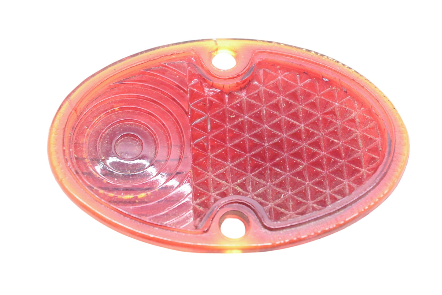 K-D Triflex 265 Red Glass Taillight 2-7/8" x 4-3/8" Lens NOS