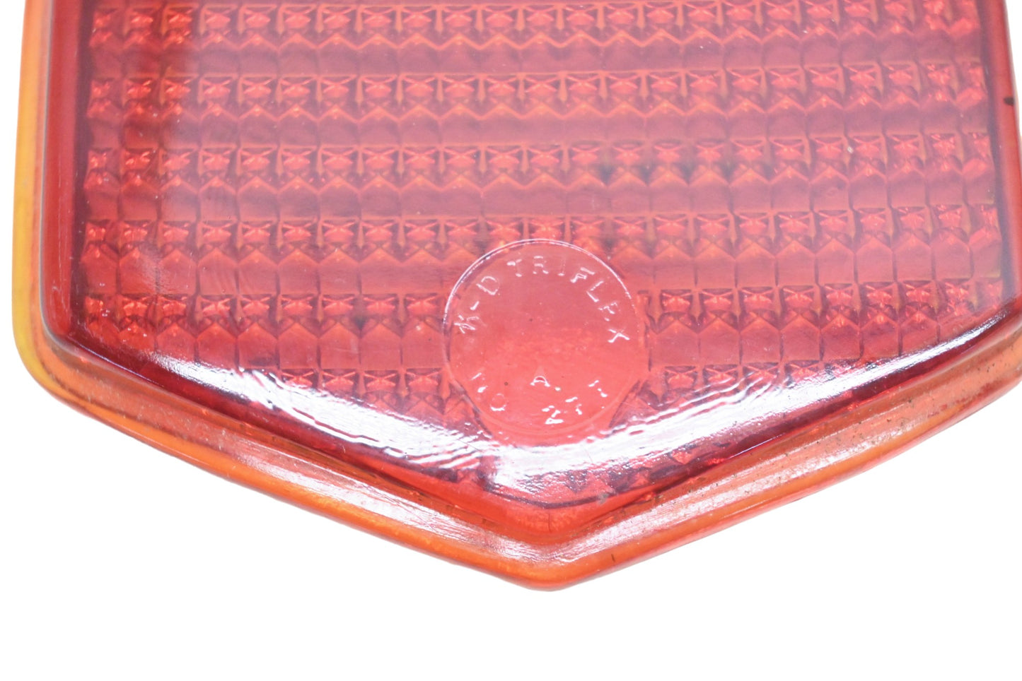 K-D Triflex 277 Red Glass Taillight Lens NOS