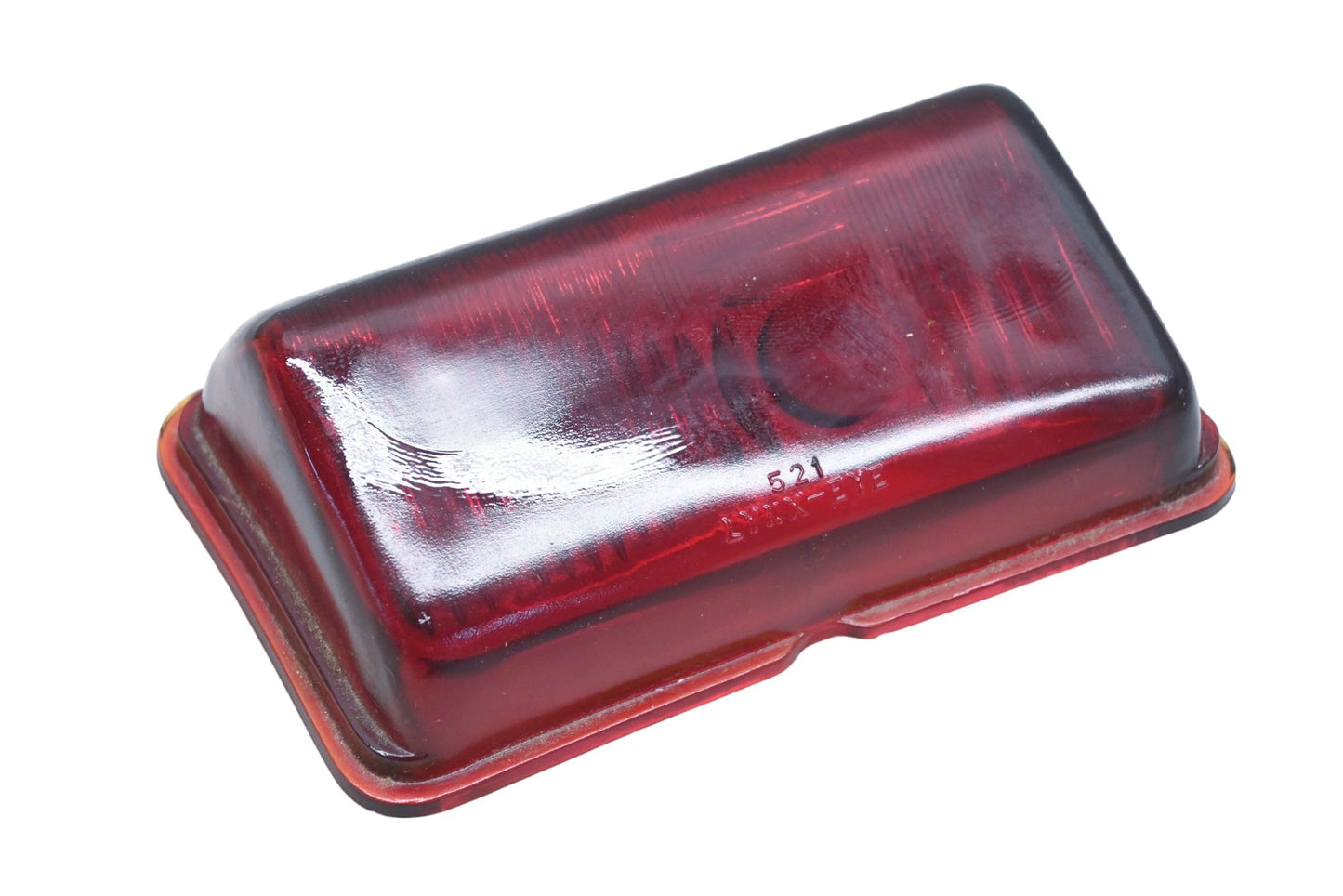 Lynx-Eye T-521, 521 Red Glass Taillight 3" x 5-3/8" Lens NOS