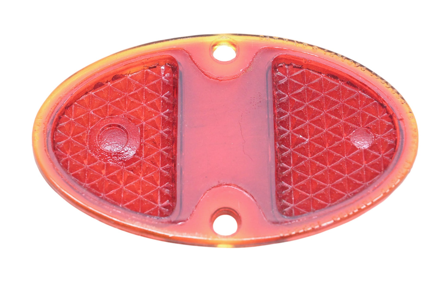 K-D Triflex 264 Red Glass Taillight 3" x 4-15/16"  Lens NOS