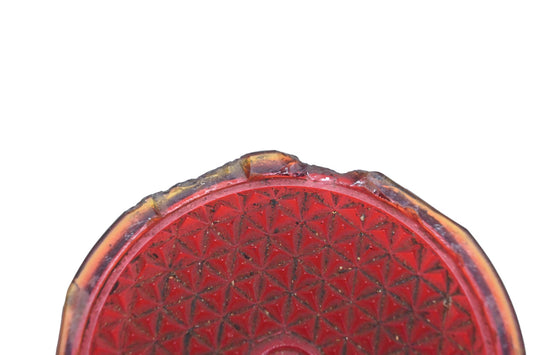 K-D Triflex 272 Red Glass 3-3/8" Taillight Lens