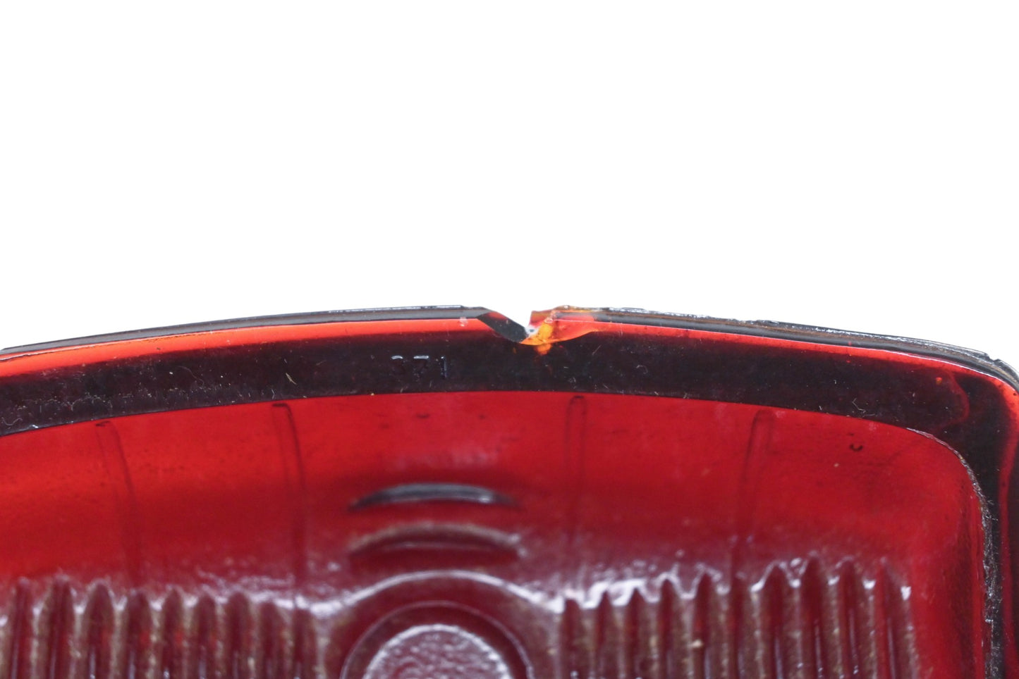 Lynx-Eye T-371, 371 Dark Red Glass 4-7/8" x 2-3/4" Taillight Lens NOS