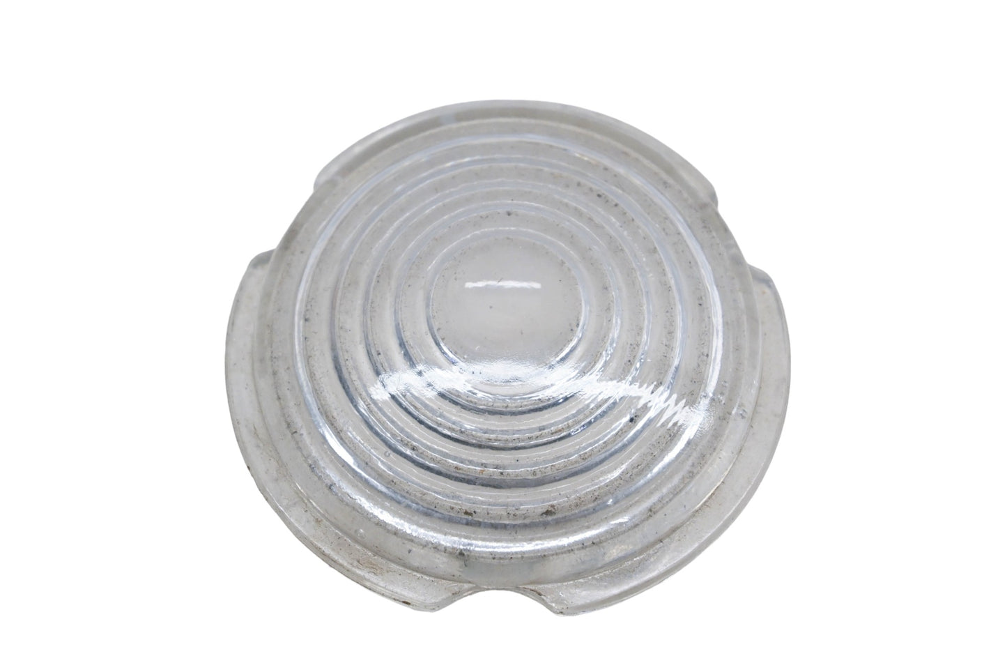 L.E.S PL-600, 21T-13208 Clear Glass 2-15/16" Parking Light Lens NOS