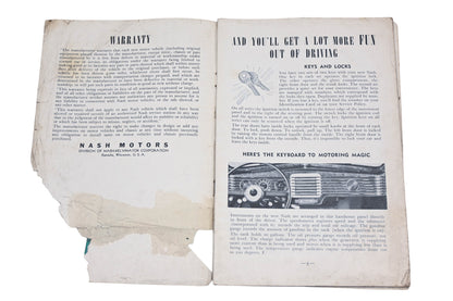 Nash F1987 Your New 1942 Nash Manual