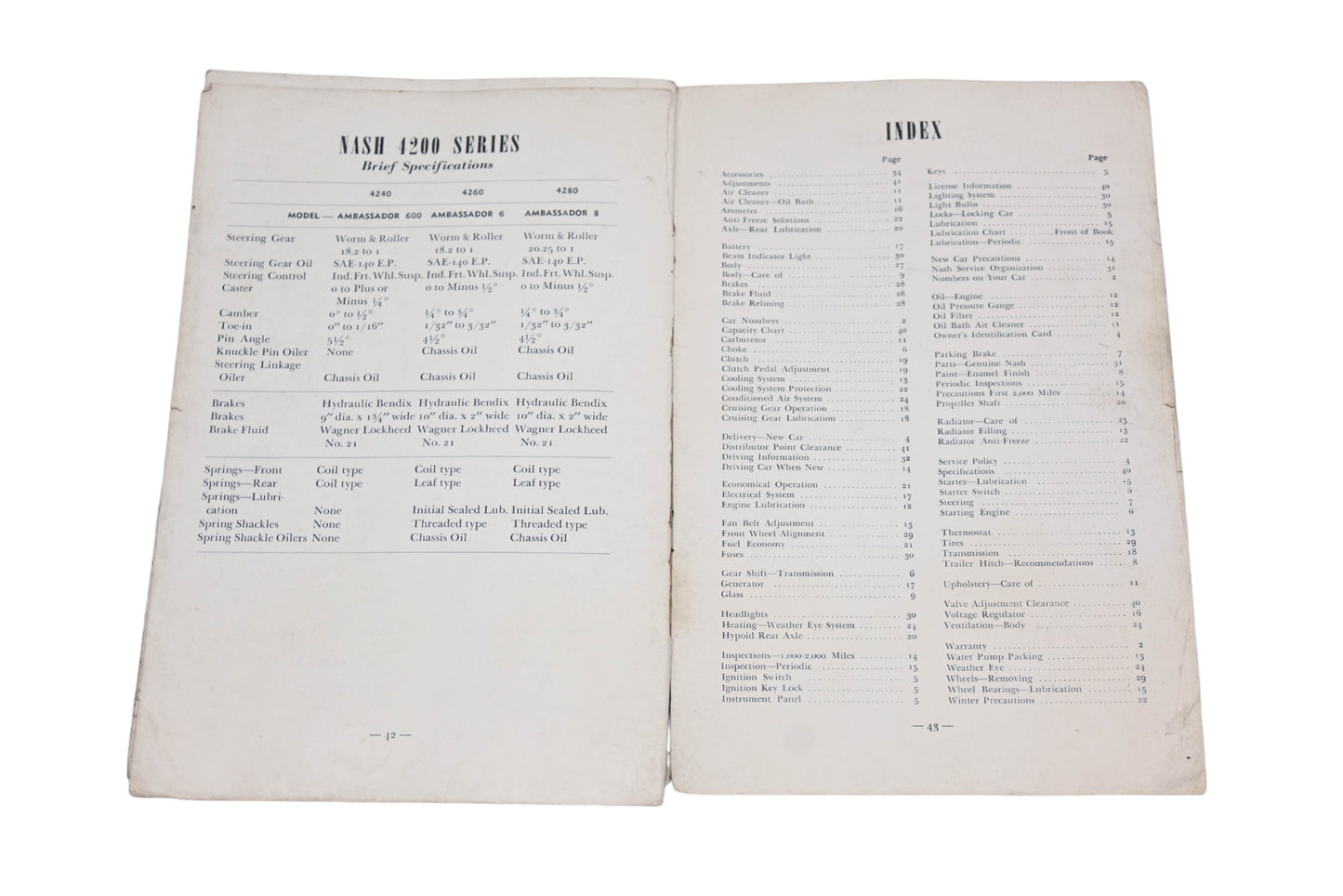 Nash F1987 Your New 1942 Nash Manual