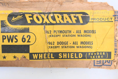 Foxcraft PWS 62 1962 Plymouth Fender Skirts NOS