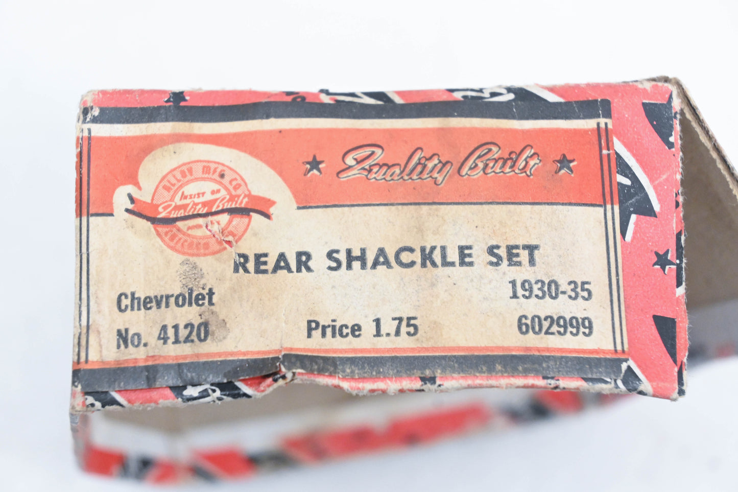 Quality Built 4120, 602999 Rear Shackle Kit NOS