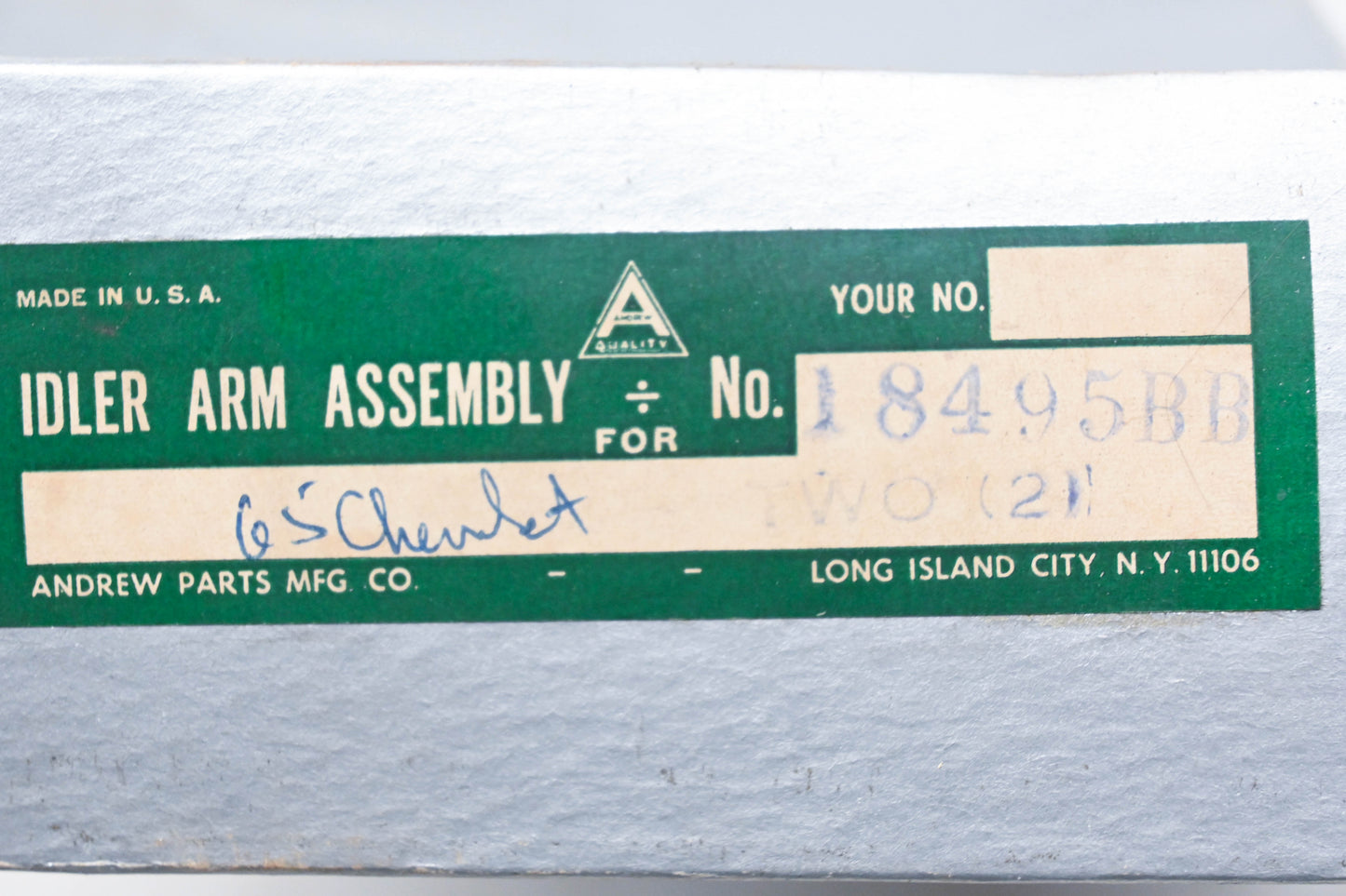 Andrew Parts 18495BB Idler Arm Kit NOS