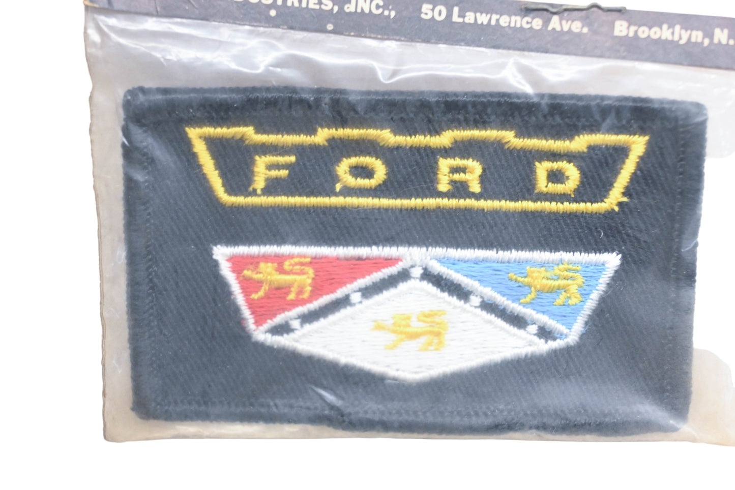 New OEM Ford 817 Shield Patch 1-7/8" x 3" NOS