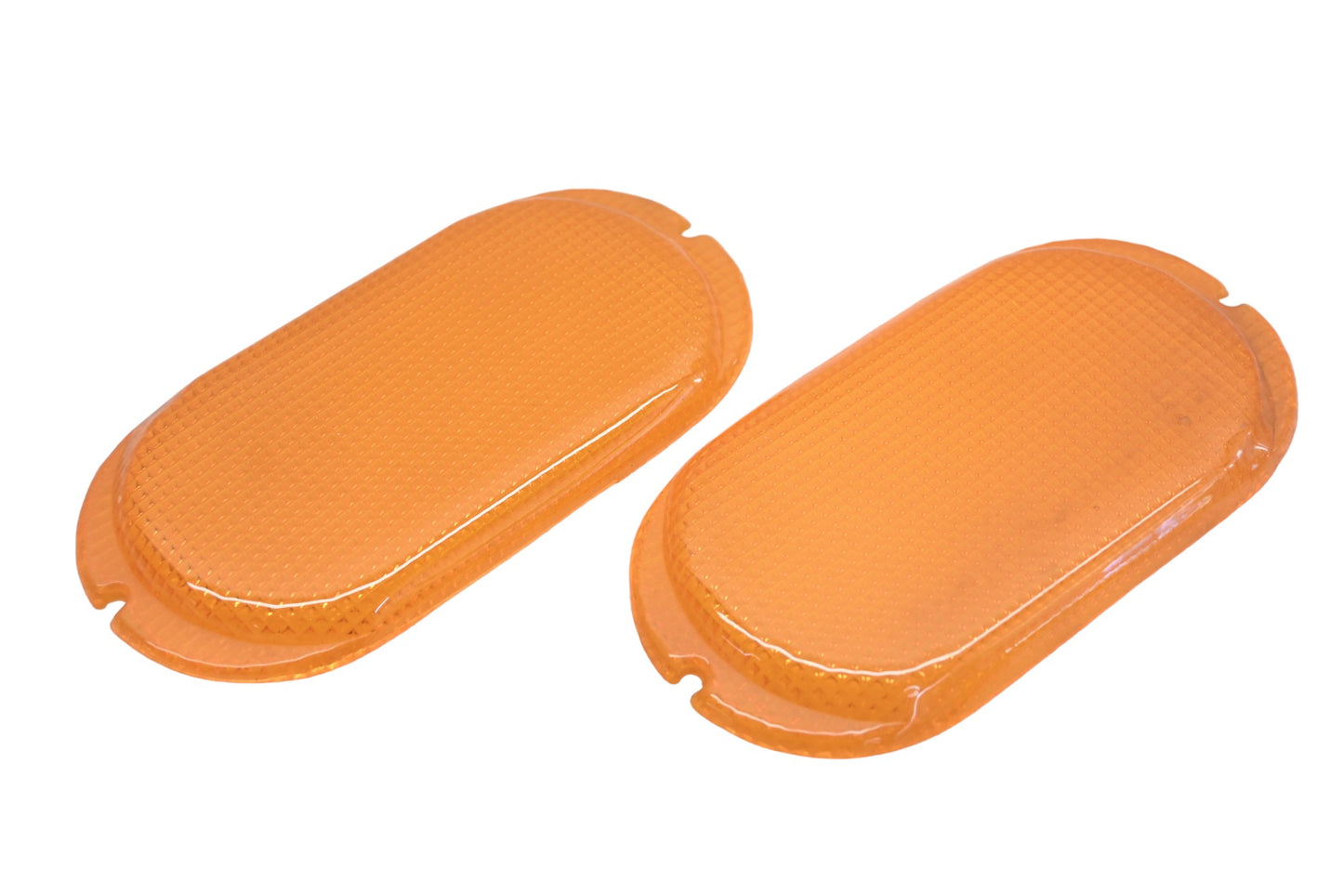 Lee Plastics AU031-17 1957 Pontiac Amber Parking Light Lenses Qty 2 NOS