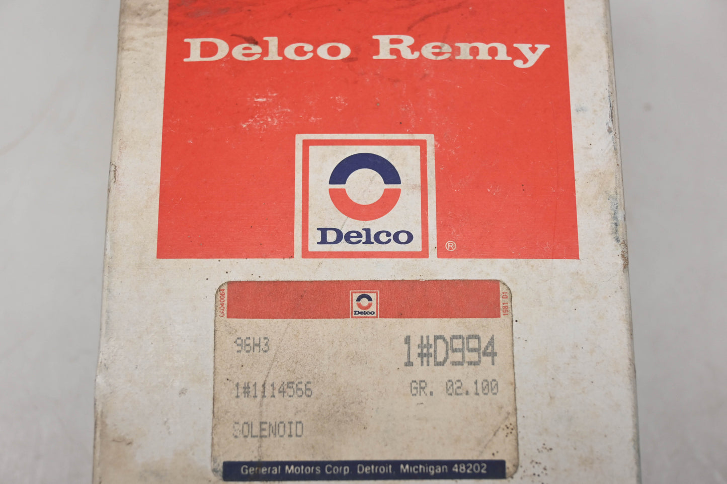 Delco Remy D994, 1114566 Solenoid NOS