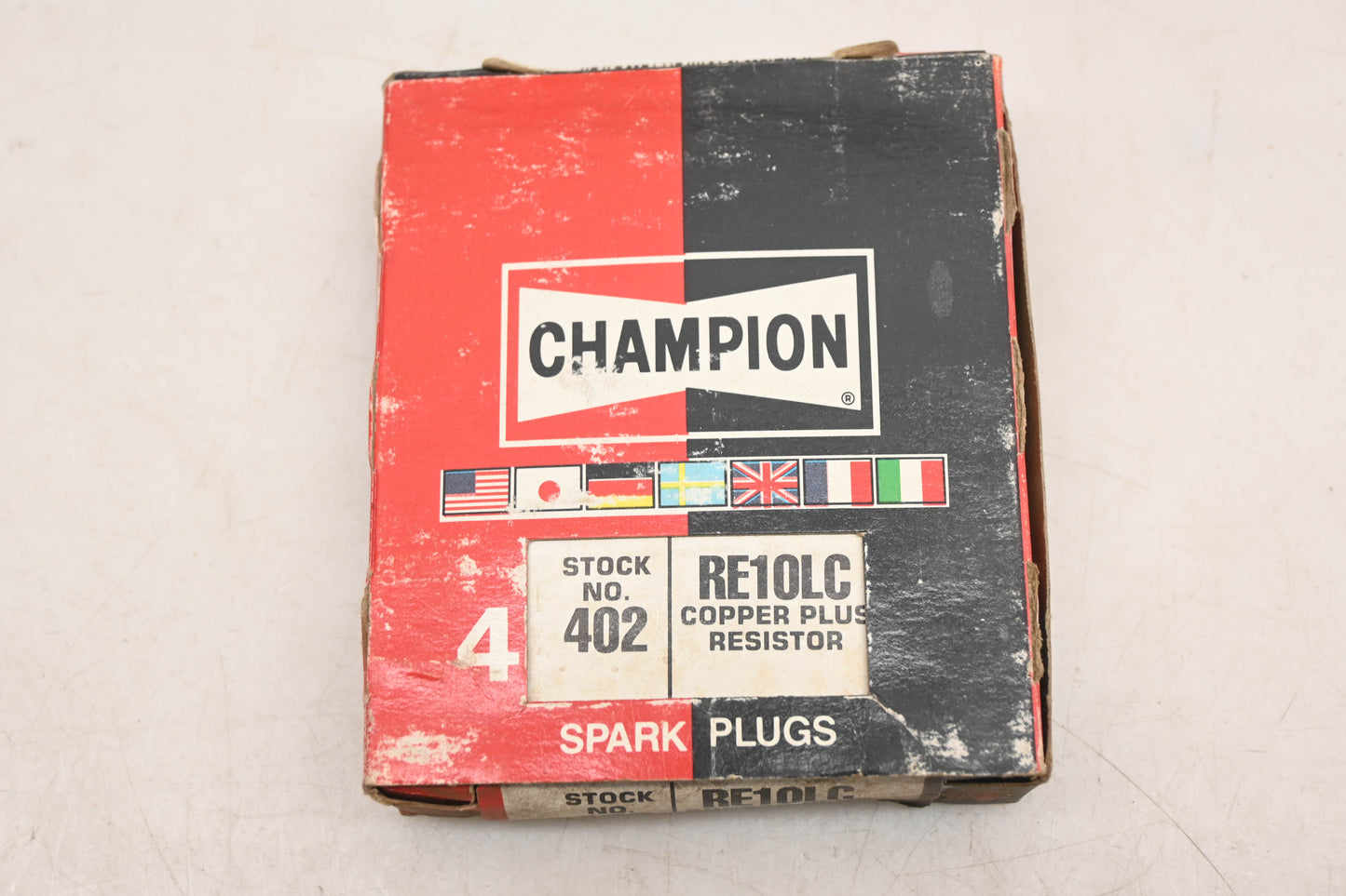Champion RE10LC Copper Plus Spark Plugs Qty 4 NOS