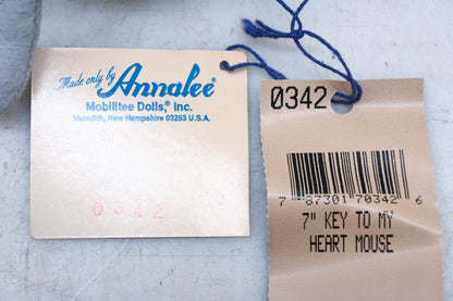Annalee Dolls 0342 Key To My Heart Mouse Doll