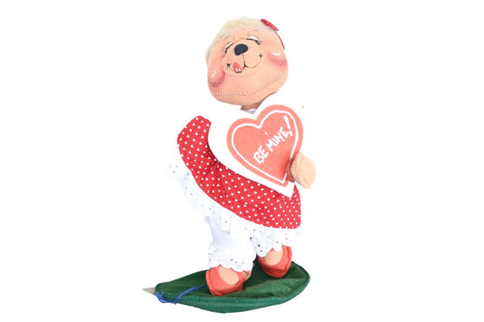 Annalee Dolls 0355 Valentine Girl Bear Doll