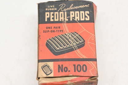 Anchor 100, AB-2457-B, MA-2457-C Rubber Pedal Slip-On Pads Qty 2 NOS