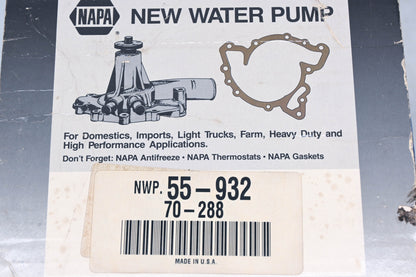 NAPA 55-932, 70-288 Water Pump Kit NOS
