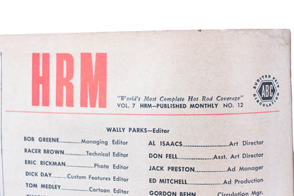 Hot Rod WC034-30 December 1954 Magazine