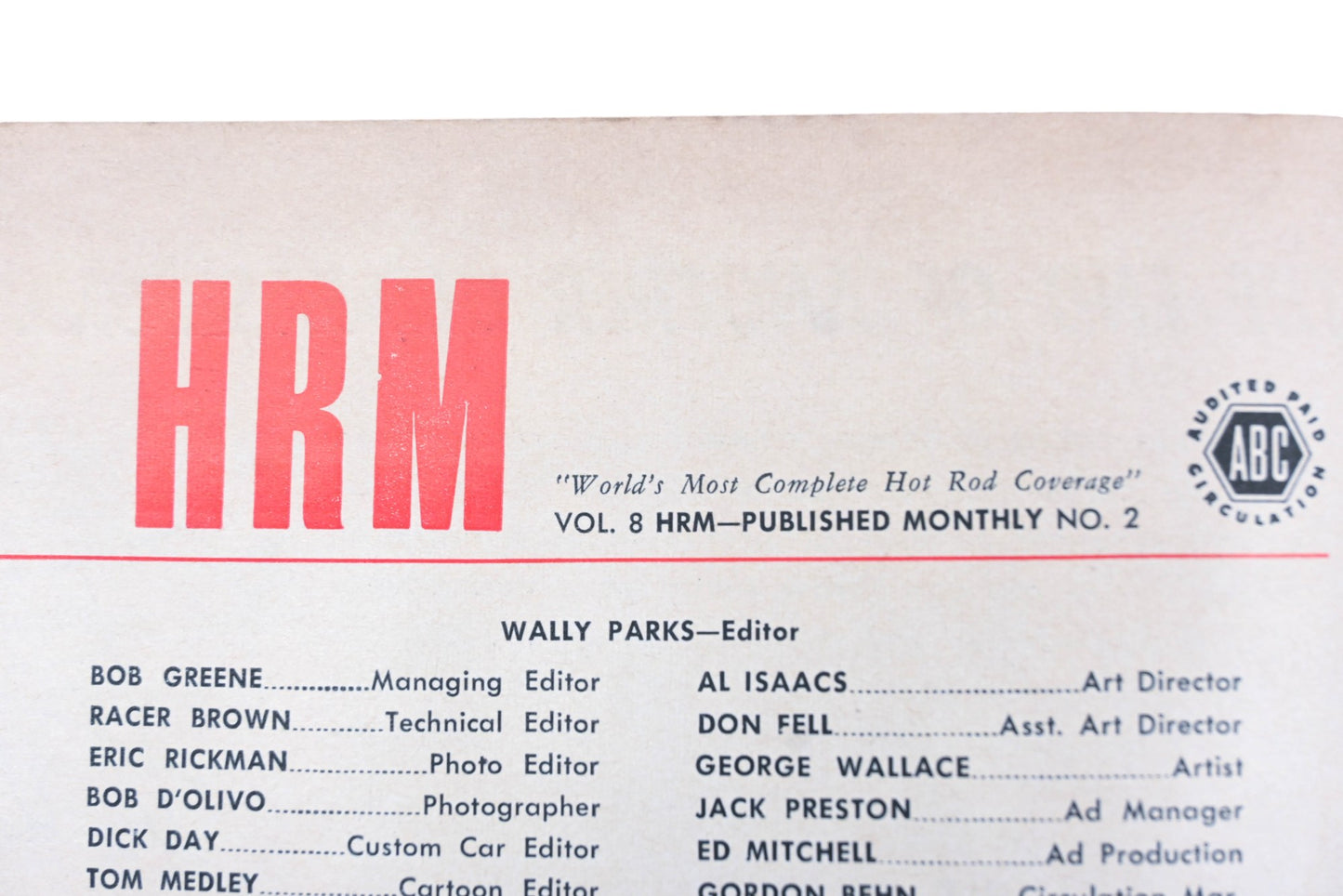 Hot Rod WC034-31 February 1955 Magazine