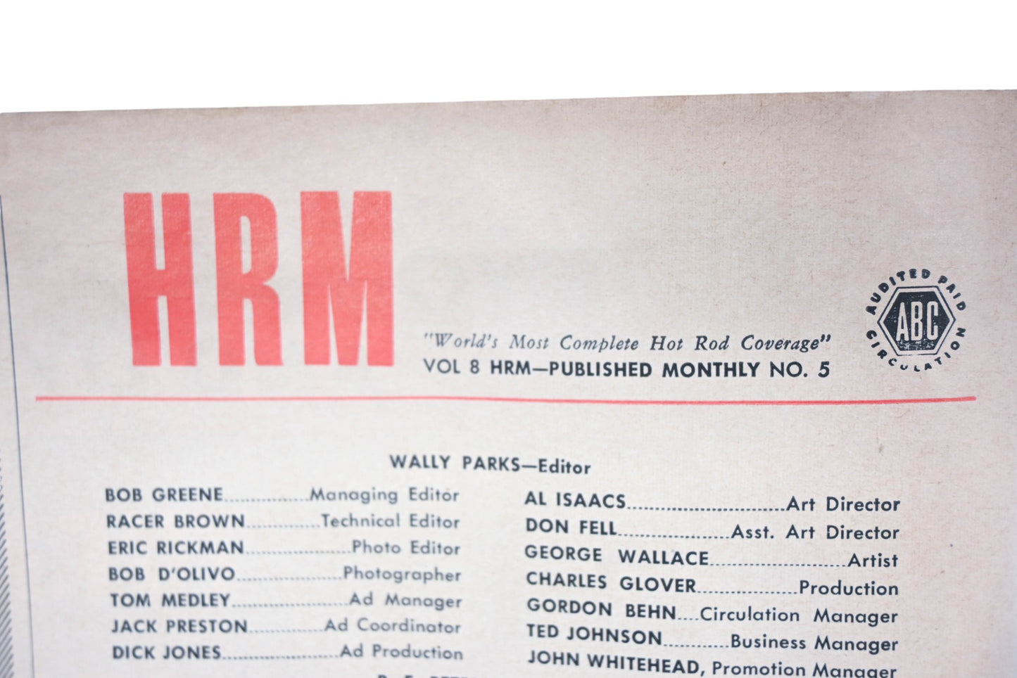 Hot Rod WC034-32 May 1955 Magazine