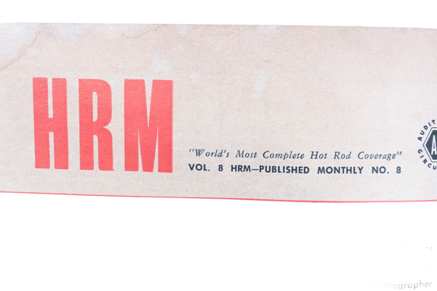 Hot Rod WC034-33 August 1955 Magazine