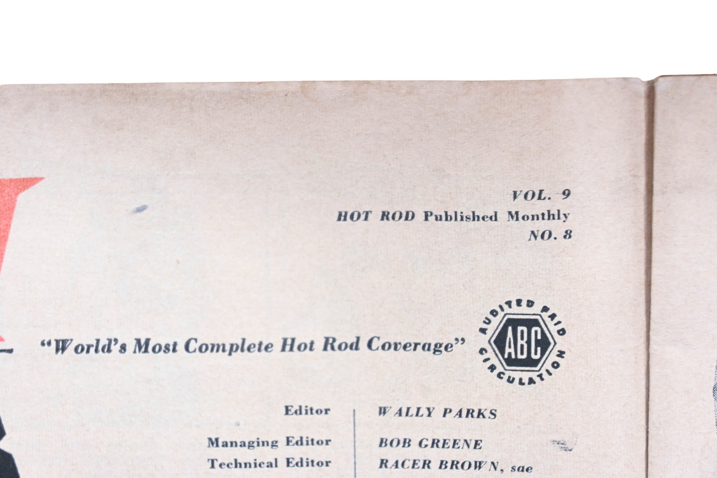 Hot Rod WC034-36 August 1956 Magazine