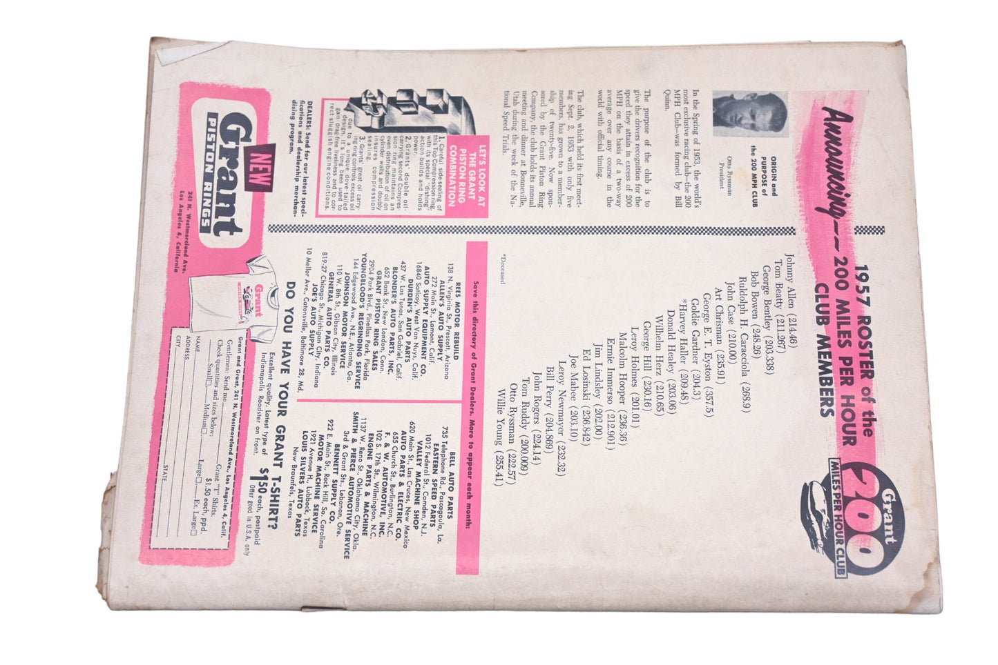 Hot Rod WC034-38 August 1957 Magazine