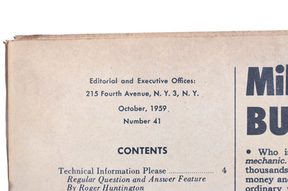 Speed Mechanics WC034-52 October 1959 Magazine