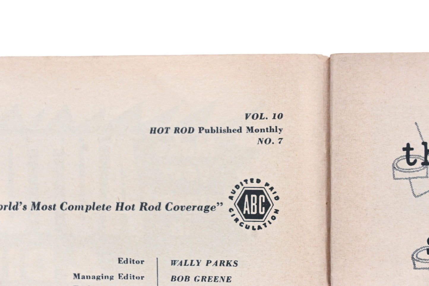 Hot Rod WC034-53 July 1957 Magazine