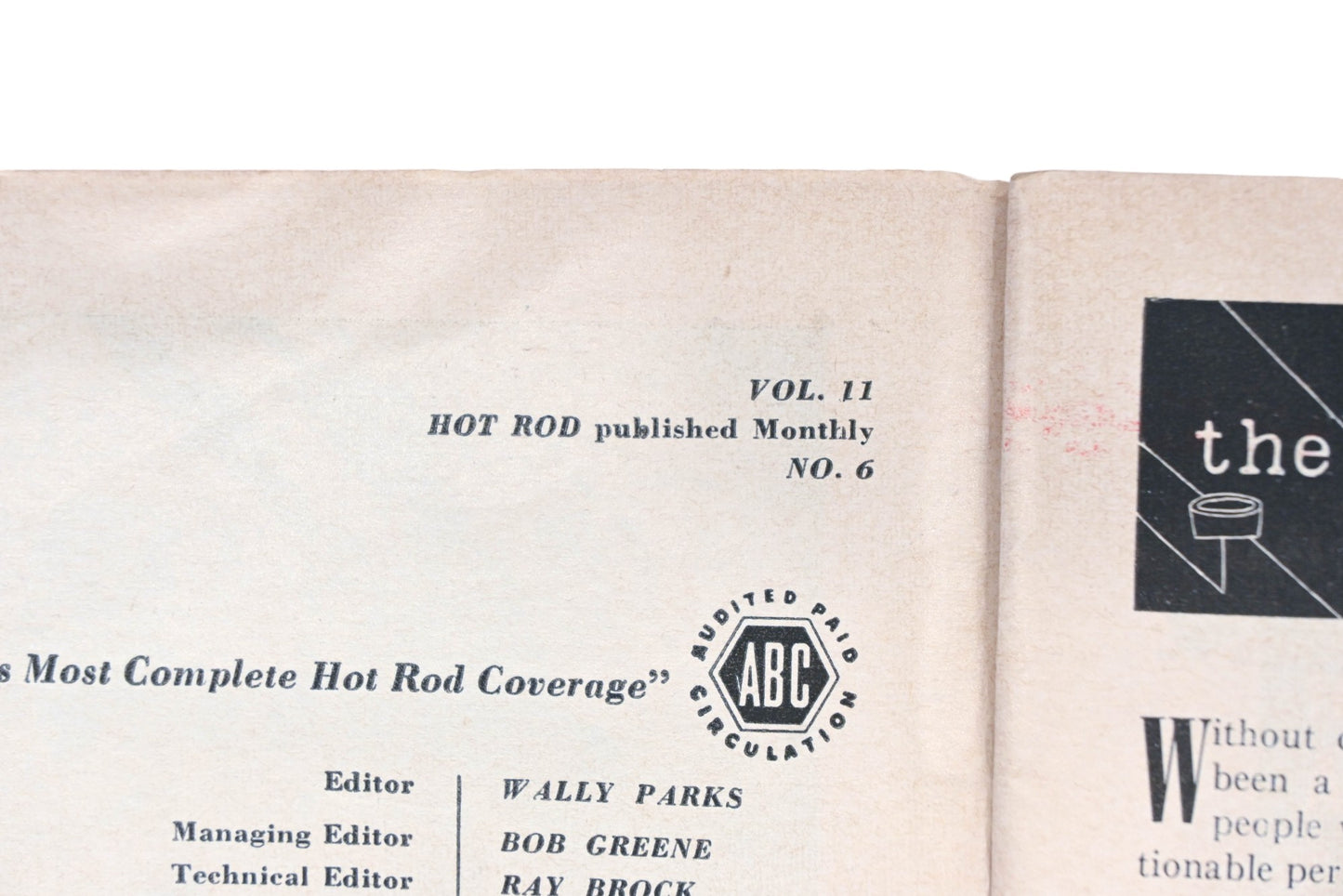 Hot Rod WC034-54 June 1958 Magazine