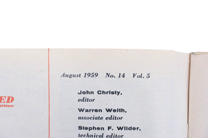 Sports Car Illustrated WC034-58 August 1959 Magazine