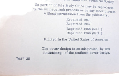 American Technical Society 7027-35 Study Guide For Automotive Collision Work 3rd Edition