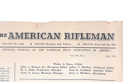 American Rifleman WT008-25 July 1956 Magazine