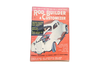 Rod Builder & Customizer RO013-20 August 1958 Magazine
