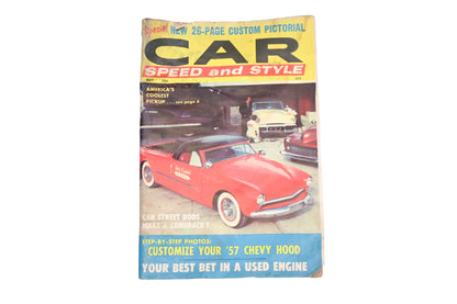 Car Speed And Style RO013-21 October 1958 Magazine