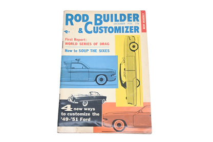 Rod Builder & Customizer RO013-26 December 1956 Magazine
