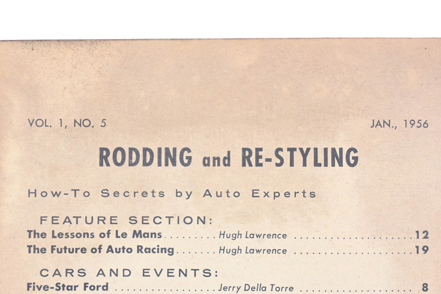 Rodding And Re-Styling RO013-28 January 1956 Magazine