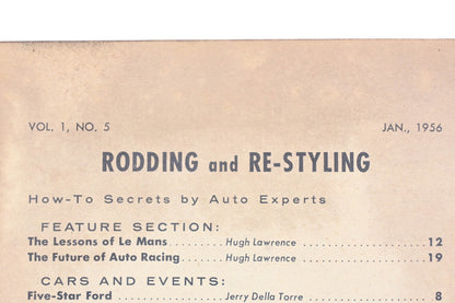 Rodding And Re-Styling RO013-28 January 1956 Magazine